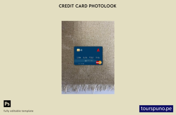 listo para imprimir plantilla frontal de Islandia Landsbankinn mastercard photol